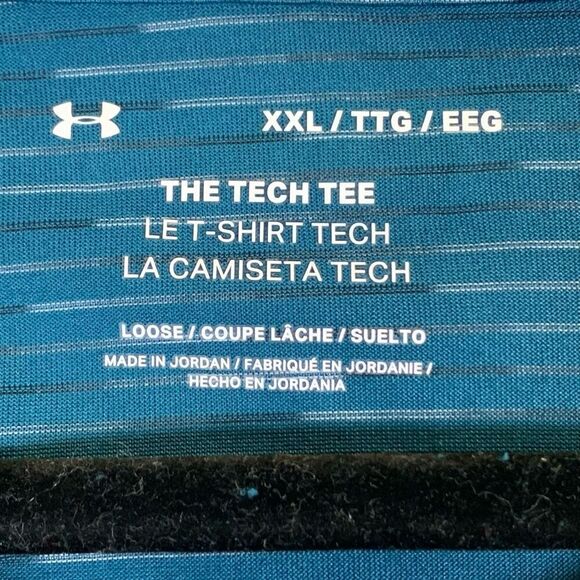 Under Armour the tech tee mens XXL short sleeve turquoise - Picture 3 of 7